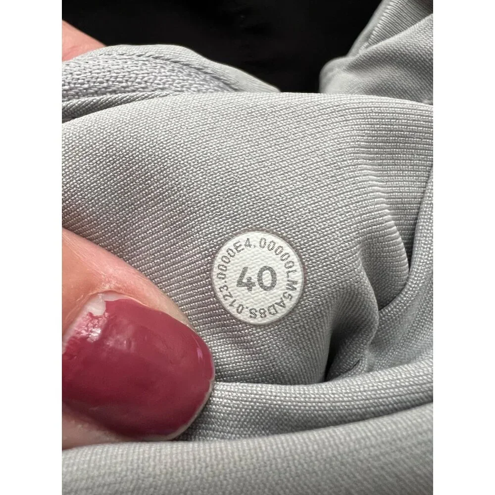 Lululemon Mens Light Gray ABC Pants Size 40 With Back & Front Pockets - Comfy